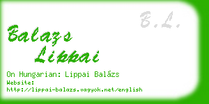 balazs lippai business card