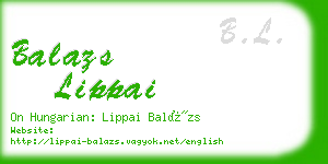 balazs lippai business card